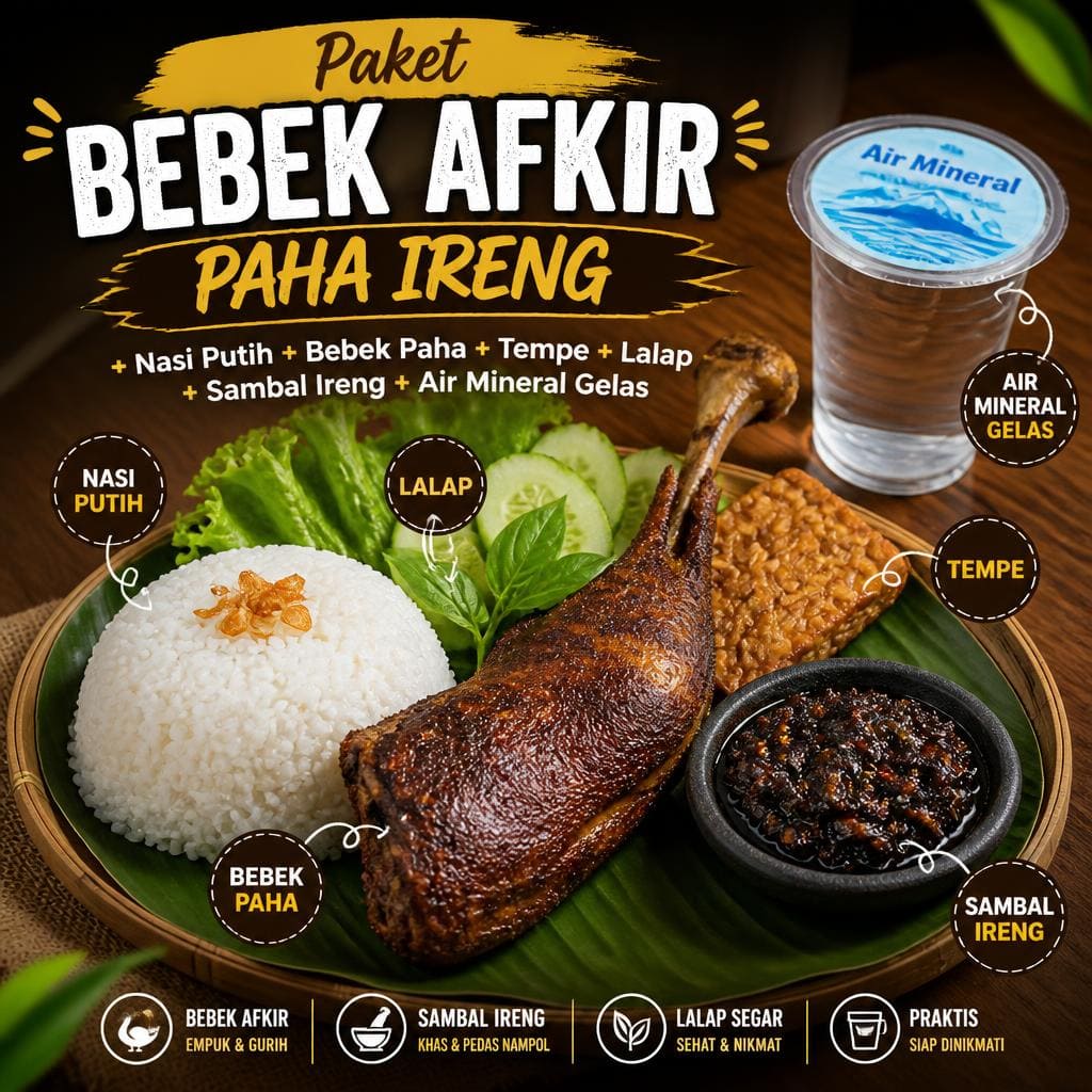 Paket Bebek Afkir Paha Ireng